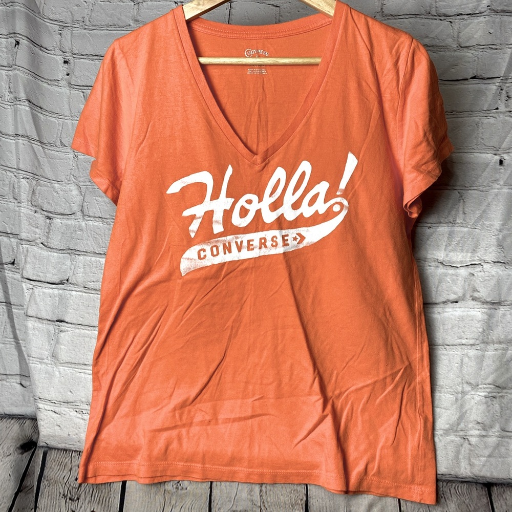 Converse orange Tshirt, size xl